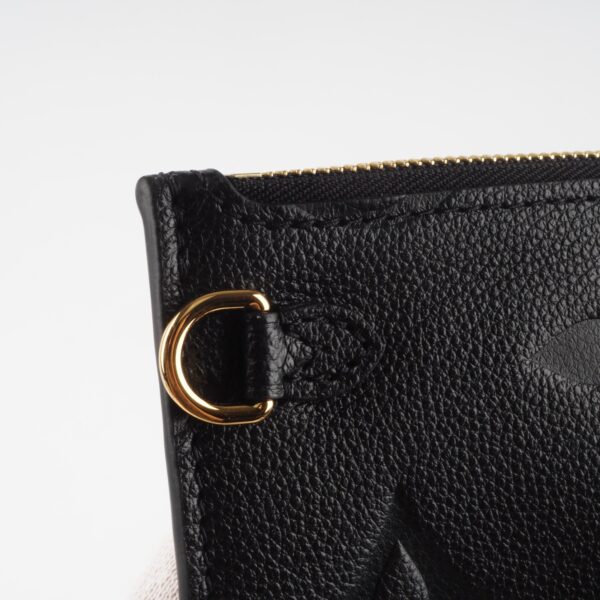 LOUIS VUITTON M45685 Neverfull Pochette Monogram Empreinte Black 2024 Neu - Image 7