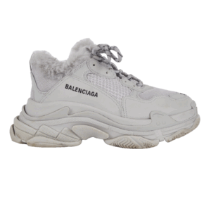 BALENCIAGA Triple S Fake Fur Luxus Designer Damensneaker Gr. 38 OP: 795 €