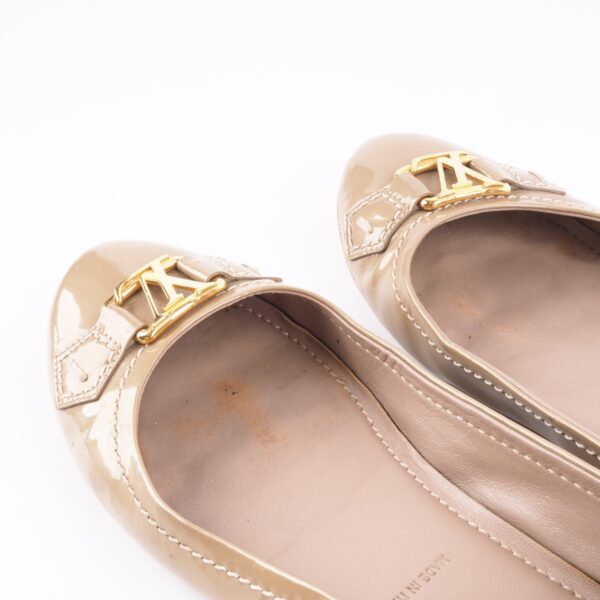 LOUIS VUITTON Oxford Ballerina Luxus Lackleder Damenschuhe Gr. 37,5 OP: 690 € - Image 10