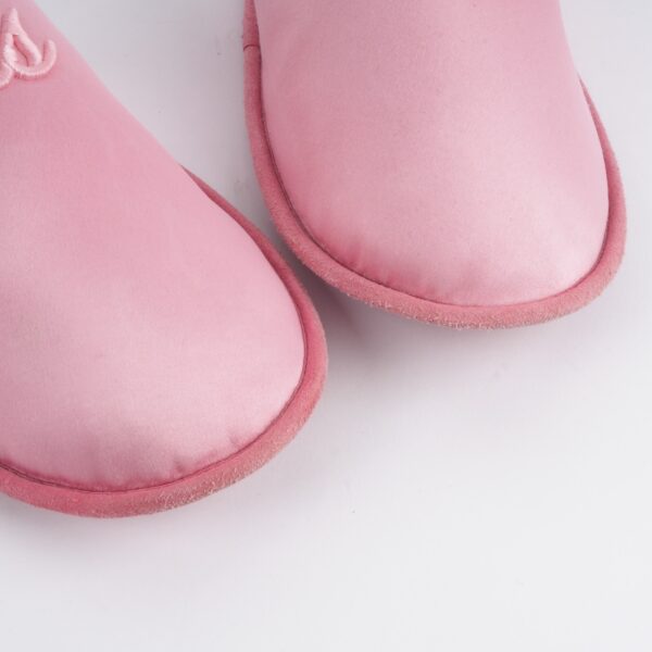Soft Satin Mules Pink - Image 5