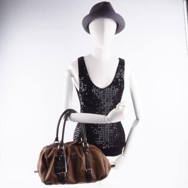 Brown Leather Boston Bag – Bild 18
