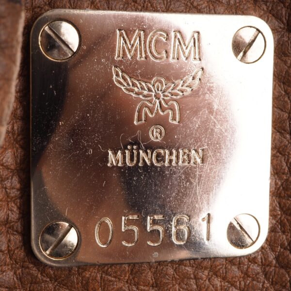 Brown Leather Boston Bag – Bild 20