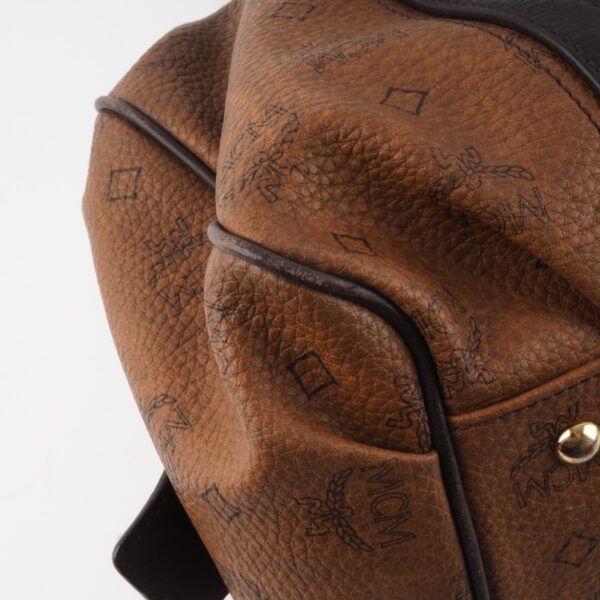 Brown Leather Boston Bag – Bild 10