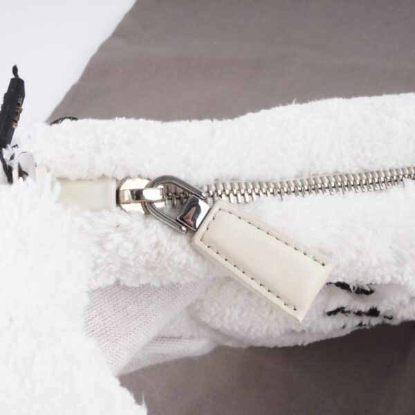 PRADA 1NE043 Bianco Triangle Pile Logo Luxus Designer Schultertasche OP: 1800€ – Bild 13