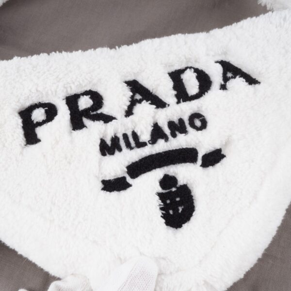 PRADA 1NE043 Bianco Triangle Pile Logo Luxus Designer Schultertasche OP: 1800€ – Bild 8