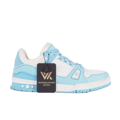LOUIS VUITTON LV Trainer Sneaker Baby Blue Light Luxus Designer Gr.42 OP: 1100€