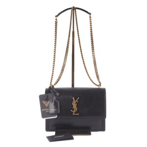 SAINT LAURENT Sunset Medium Noir Luxus Designer Schultertasche OP: 2100 €