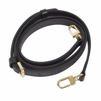 Schwarz/Gold 1,8cm Vachetta Strap