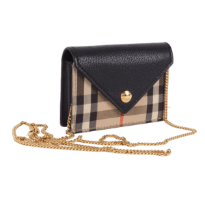 BURBERRY Jade Chain Kartenetui mit Kette Luxus Designer micro Tasche OP: 550 €