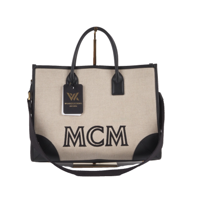 MCM München large Canvas Tote Luxus Designer Handtasche OP: 990 €