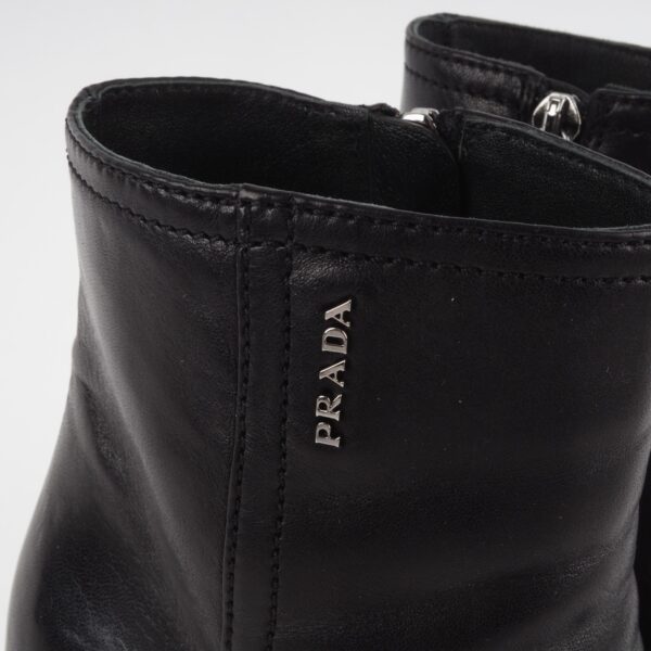 PRADA 3TP018 Nappa Sport1 Luxus Designer Leder Stiefelette Gr. 36,5 OP: 1100 € - Image 8