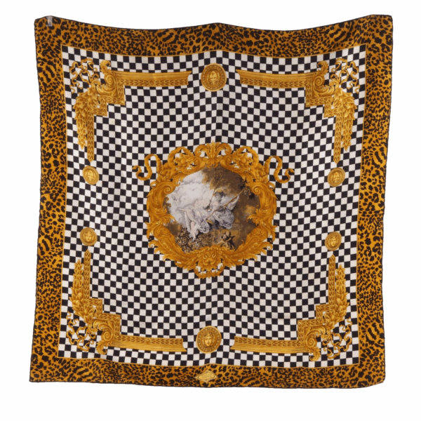 Ateiler Barocco Seidenfoulard Handgerolltes