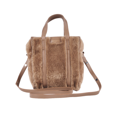 BALENCIAGA Bazaar Tote Faux Fur Luxus Designer Shoppertasche OP: 1200 €