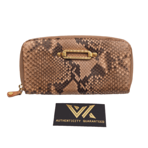 JIMMY CHOO real Python Zip Around Wallet Luxus Designer Portemonnaie OP: 695 €