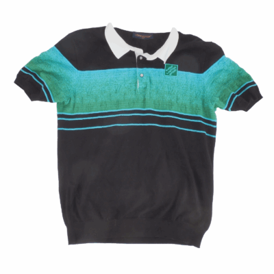 Kurzarm-Polohemd aus schimmerndem Jacquard