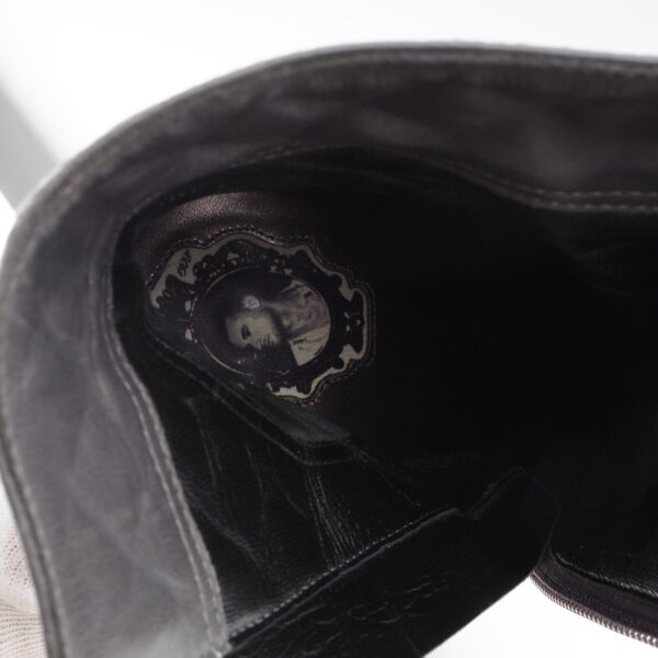 Quilted Skull & Chain Boots - Image 9