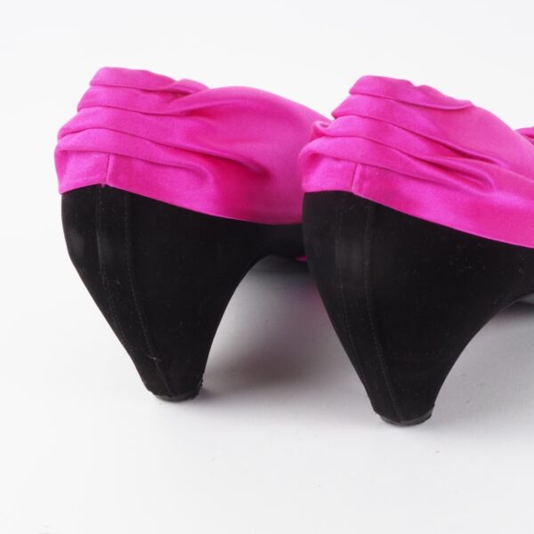 Satin / Leder Pumps – Bild 5