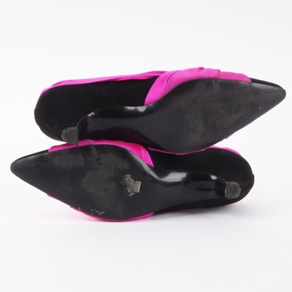 Satin / Leder Pumps – Bild 9