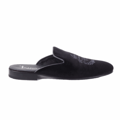 Crest Velvet Slipper