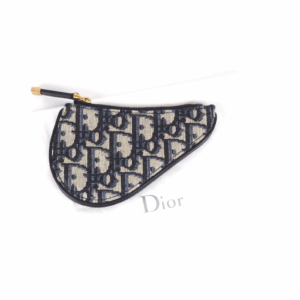 CHRISTIAN DIOR Saddle Small Trotter Jacquard Mini Pouch Münzen Etui NEU OP:450 €