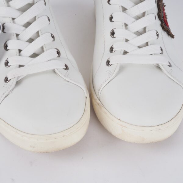 DOLCE & GABBANA Heart Patch Low Top luxus designer Sneakers Gr. 38,5 OP: 330 € - Image 6