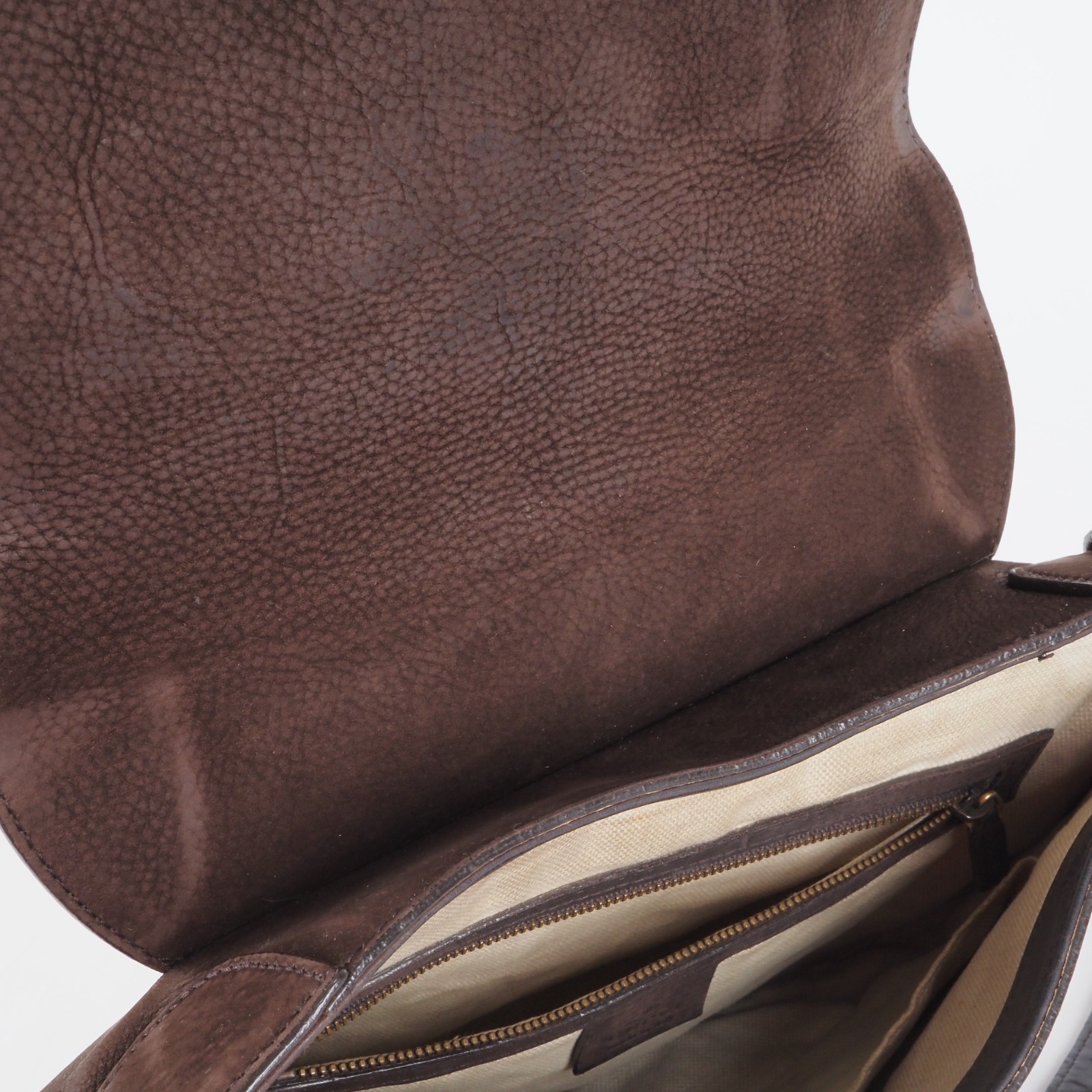 GUCCI Ribot Horse Brown Nubuck 296881 Luxury Shoulder Bag Rare Original Price: €1600 24 GUCCI Ribot Horse Brown Nubuck 296881 Luxus Schultertasche Selten OP: 1600 € - Image 24