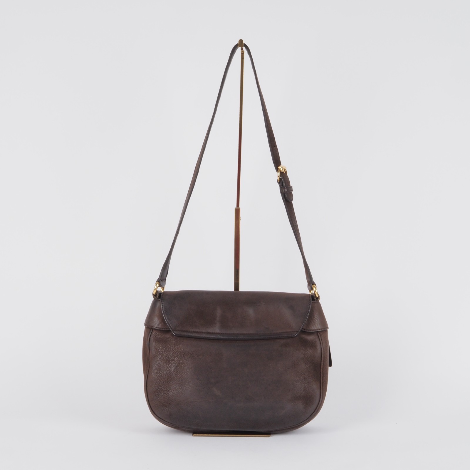 GUCCI Ribot Horse Brown Nubuck 296881 Luxury Shoulder Bag Rare Original Price: €1600 5 GUCCI Ribot Horse Brown Nubuck 296881 Luxus Schultertasche Selten OP: 1600 € - Image 5