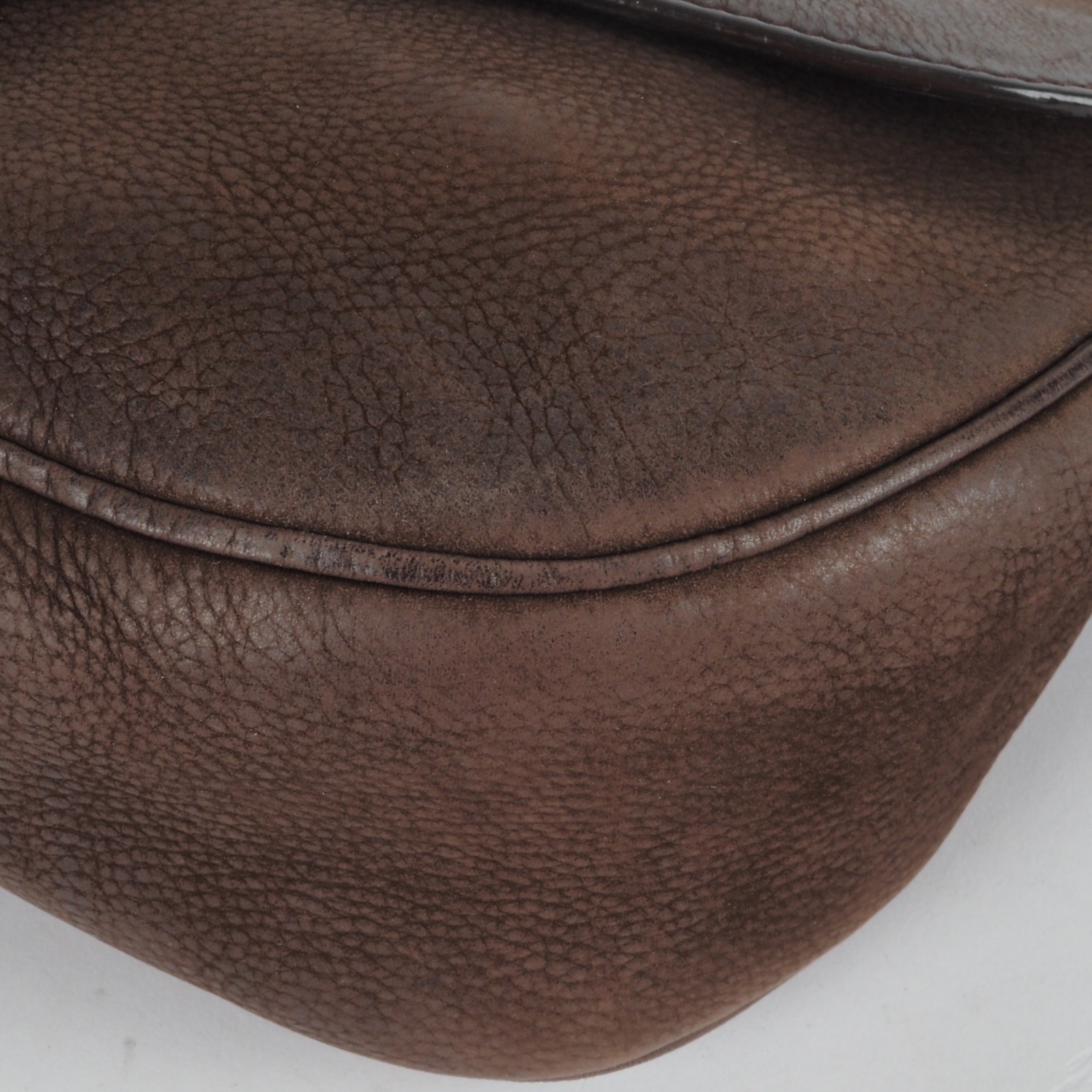 GUCCI Ribot Horse Brown Nubuck 296881 Luxury Shoulder Bag Rare Original Price: €1600 9 GUCCI Ribot Horse Brown Nubuck 296881 Luxus Schultertasche Selten OP: 1600 € - Image 9