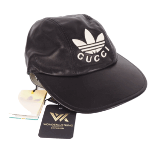 GUCCI x ADIDAS Leder Designer Baseballkappe 724622 Käppi NEU 2024 OP: 490 €