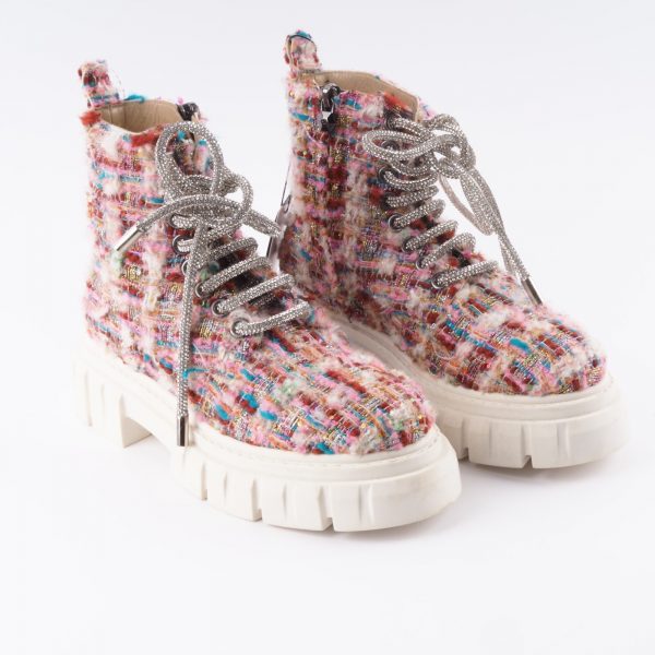 PHILIPP PLEIN Army Boots Limited Tweed Edition Luxus Stiefel Gr.37 OP: 1290 € - Image 3