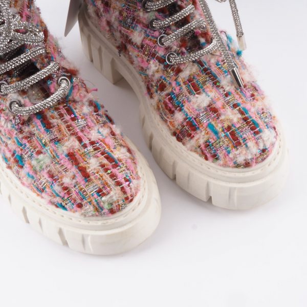 PHILIPP PLEIN Army Boots Limited Tweed Edition Luxus Stiefel Gr.37 OP: 1290 € - Image 4