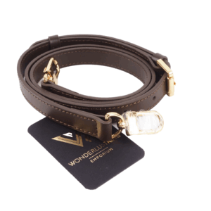Vachetta Schulterriemen Braun 1,8 /98-120 cm Ebene Leder Gold Kompatibel mit LV
